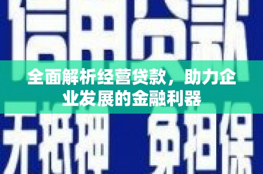 双城全面解析经营贷款，助力企业发展的金融利器