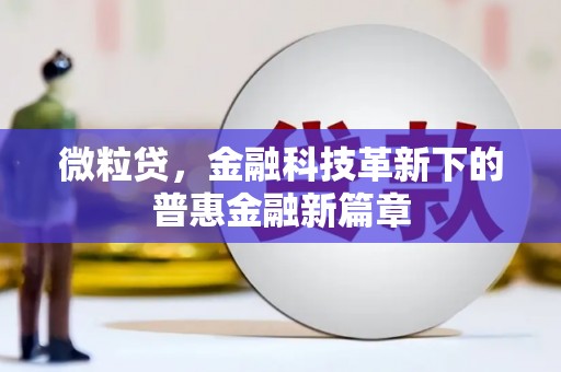 曹妃甸微粒贷，金融科技革新下的普惠金融新篇章