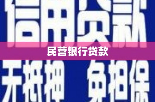 房县民营银行贷款