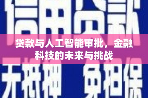 横县贷款与人工智能审批，金融科技的未来与挑战