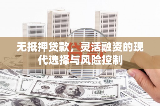 淮上无抵押贷款，灵活融资的现代选择与风险控制