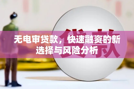虎门无电审贷款，快速融资的新选择与风险分析