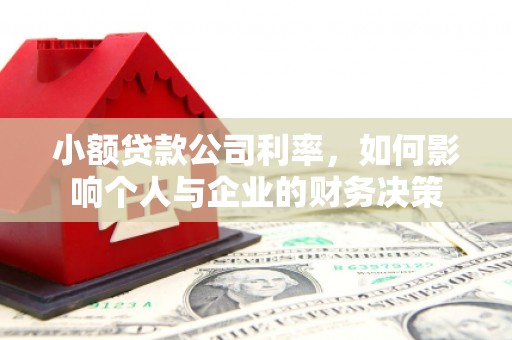 新庄小额贷款公司利率，如何影响个人与企业的财务决策