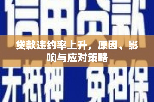 中坜贷款违约率上升，原因、影响与应对策略