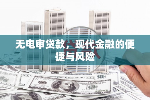 洋县无电审贷款，现代金融的便捷与风险
