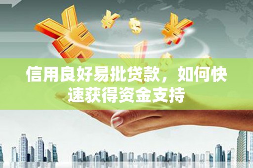香港信用良好易批贷款，如何快速获得资金支持