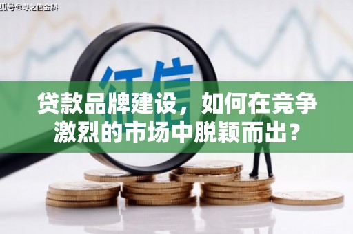 中坜贷款品牌建设，如何在竞争激烈的市场中脱颖而出？