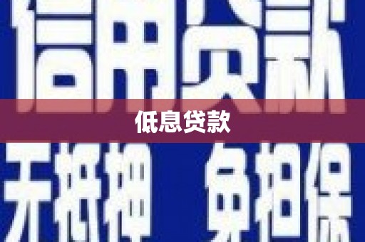 南华低息贷款